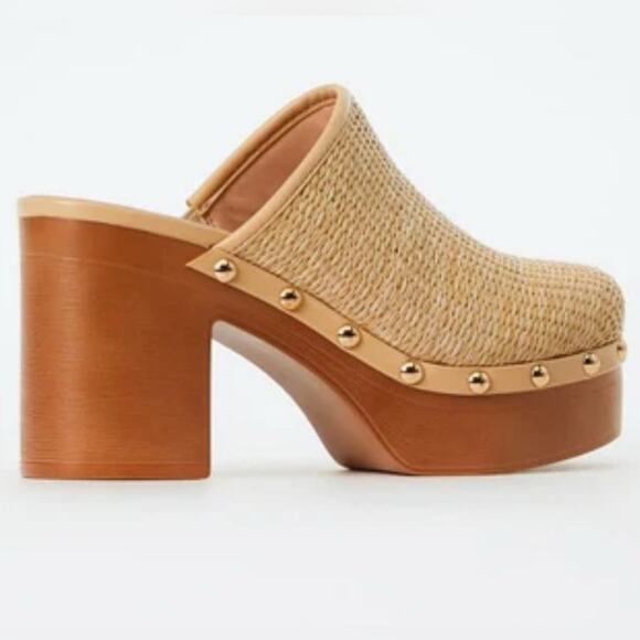 JUSTFAB Penelope Block Heeled Mule size 7.5 - Picture 4 of 11